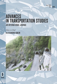 Advances in transportation studies. An international journal - Vol. 63 - Librerie.coop
