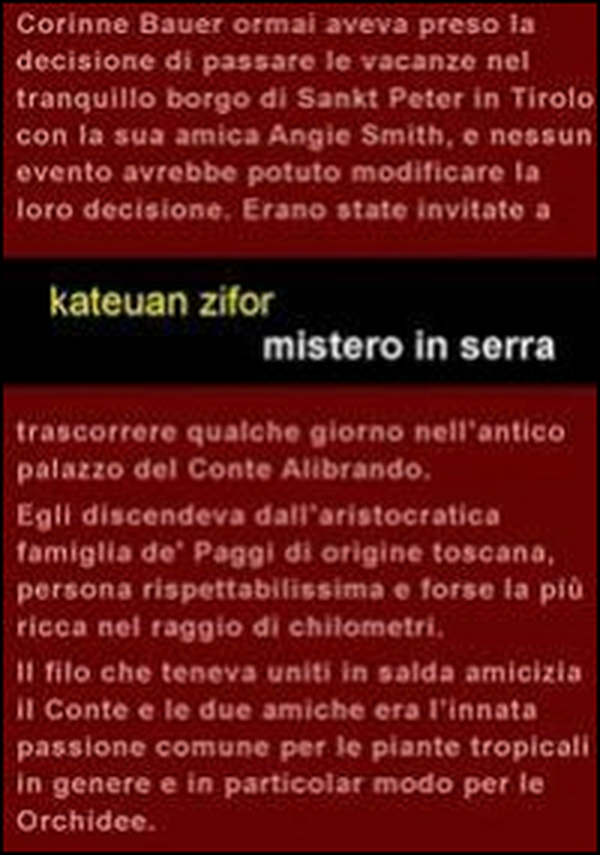 Mistero in serra - Librerie.coop Mistero in serra - Librerie.coop