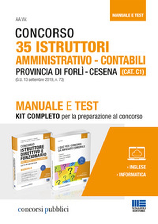 Concorso 35 Istruttori amministrativo-contabili Provincia di Forlì-Cesena (CAT. C1) - Librerie.coop Concorso 35 Istruttori amministrativo-contabili Provincia di Forlì-Cesena (CAT. C1) - Librerie.coop