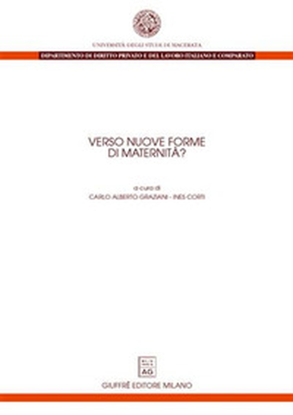 Verso nuove forme di maternità? - Librerie.coop Verso nuove forme di maternità? - Librerie.coop