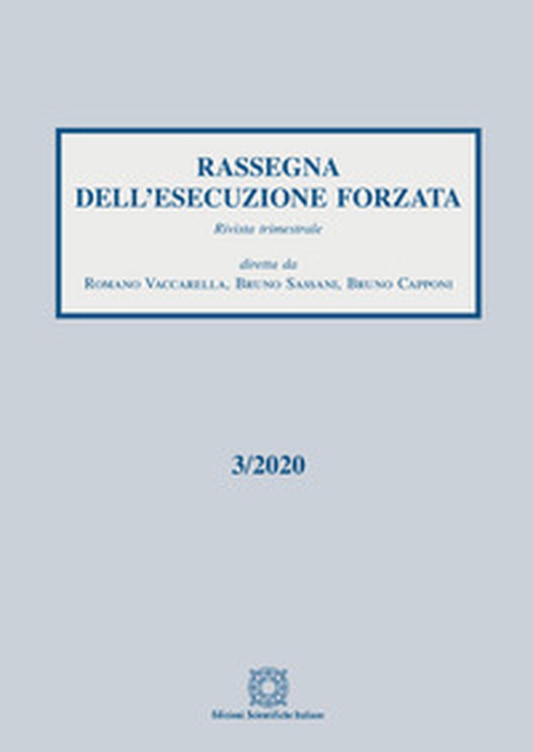 Rassegna dell'esecuzione forzata - Vol. 3 - Librerie.coop Rassegna dell'esecuzione forzata - Vol. 3 - Librerie.coop