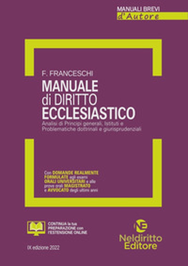 Manuale di diritto ecclesiastico - Librerie.coop Manuale di diritto ecclesiastico - Librerie.coop