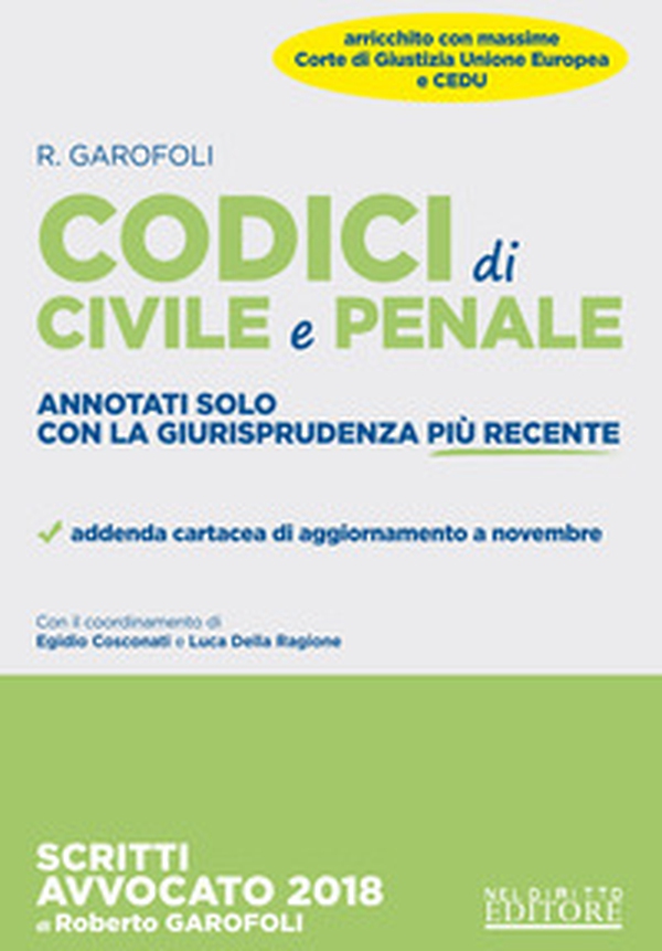 Codici di civile e penale. Annotati solo con la giurisprudenza più recente - Librerie.coop Codici di civile e penale. Annotati solo con la giurisprudenza più recente - Librerie.coop