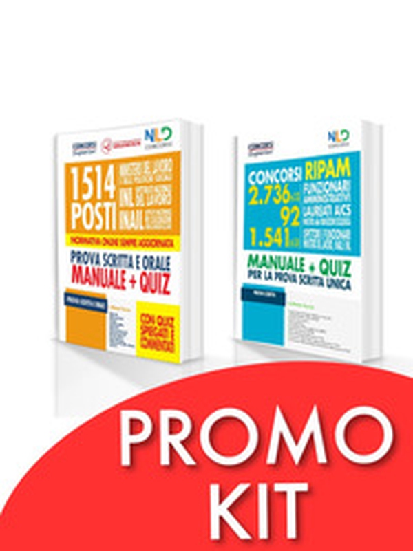 Kit concorso RIPAM 2736 (ex 2133) Funzionari amministrativi 2021. Manuale completo per la prova scritta-5000 quiz di logica RIPAM-Concorso 2133 funzionari amministrativi RIPAM: Manuale + quiz per la prova preselettiva - Librerie.coop Kit concorso RIPAM 2736 (ex 2133) Funzionari amministrativi 2021. Manuale completo per la prova scritta-5000 quiz di logica RIPAM-Concorso 2133 funzionari amministrativi RIPAM: Manuale + quiz per la prova preselettiva - Librerie.coop