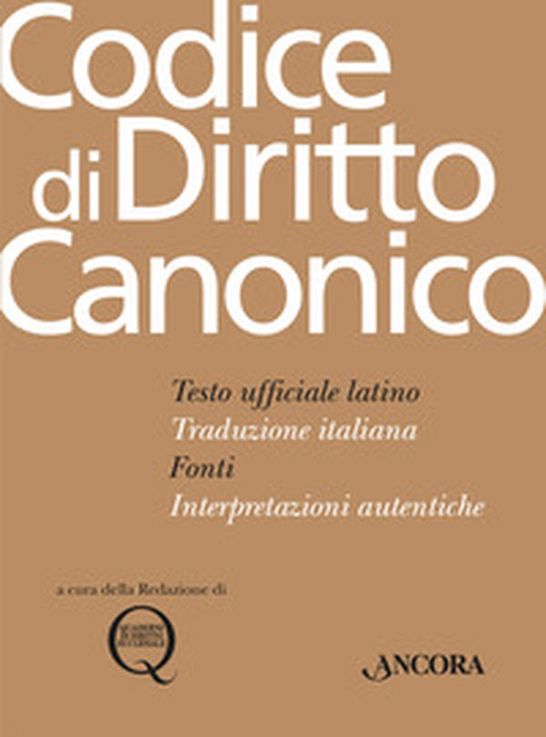 Codice di diritto canonico - Librerie.coop Codice di diritto canonico - Librerie.coop