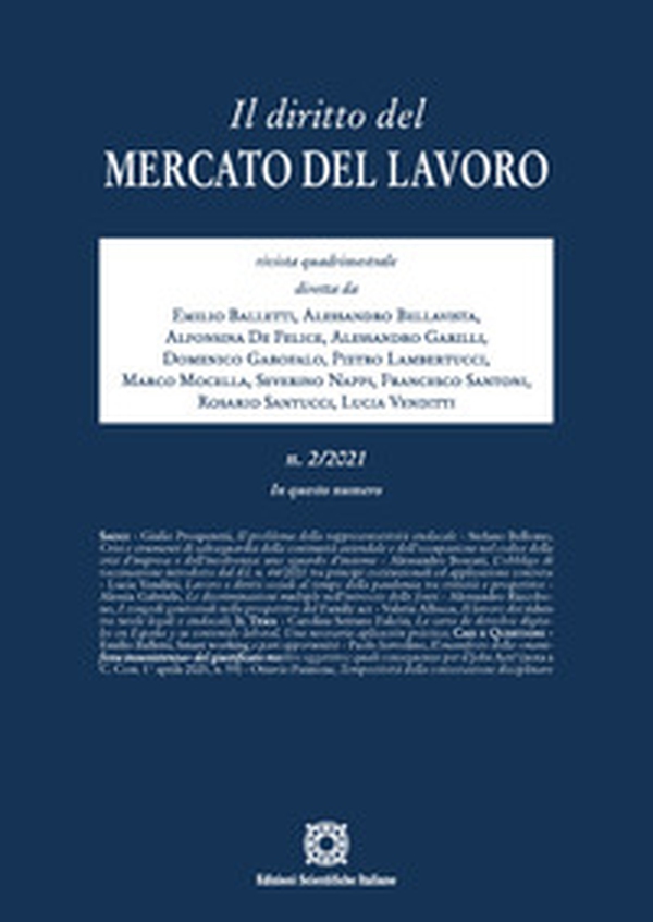 Il diritto del mercato del lavoro - Vol. 2 - Librerie.coop Il diritto del mercato del lavoro - Vol. 2 - Librerie.coop