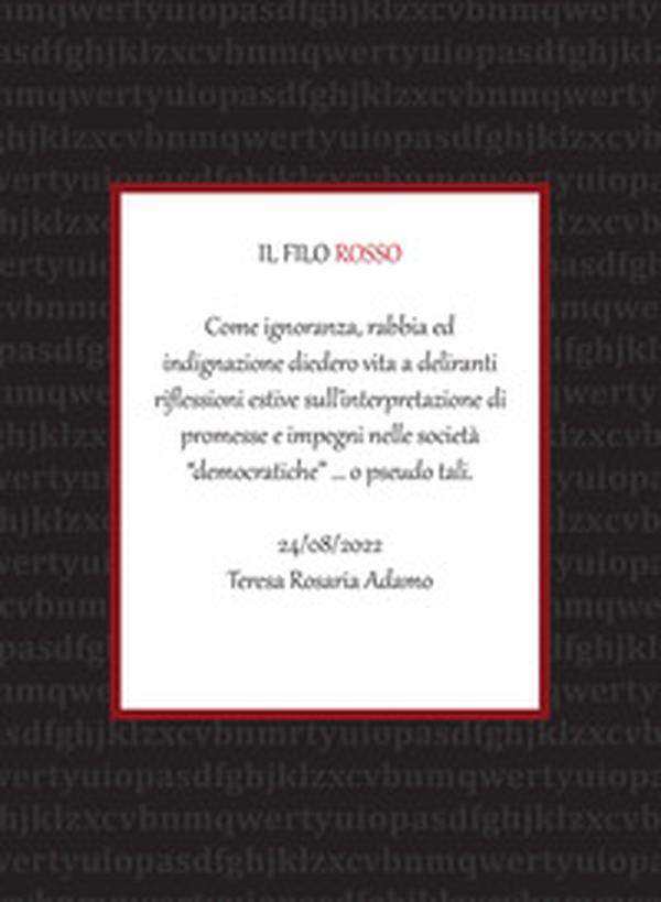 Il filo rosso - Librerie.coop Il filo rosso - Librerie.coop