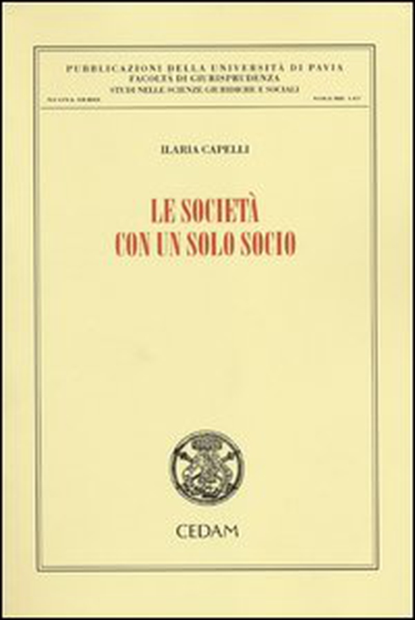 Le società con un solo socio - Librerie.coop Le società con un solo socio - Librerie.coop