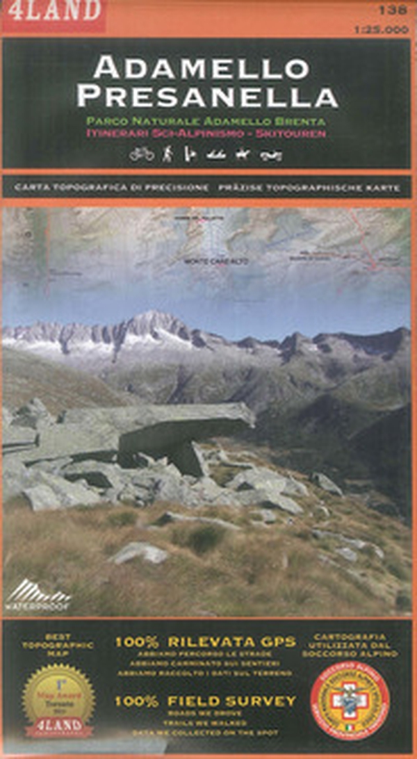 Adamello. Presanella. Parco Naturale Adamello Brenta. Itinerari sci alpinismo-skitouren 1:25.000. Ediz. italiana, inglese e tedesca - Librerie.coop Adamello. Presanella. Parco Naturale Adamello Brenta. Itinerari sci alpinismo-skitouren 1:25.000. Ediz. italiana, inglese e tedesca - Librerie.coop