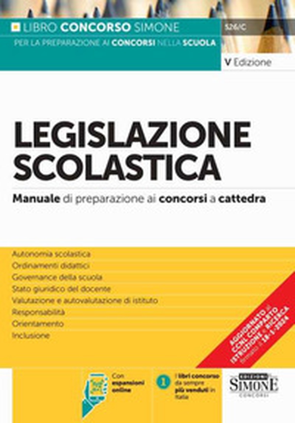 Legislazione scolastica. Manuale di preparazione alle prove dei concorsi a cattedra - Librerie.coop Legislazione scolastica. Manuale di preparazione alle prove dei concorsi a cattedra - Librerie.coop