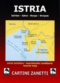 Istria-Istrien-Istra. Carta turistica 1:120.000 1cm=1,2km - Librerie.coop