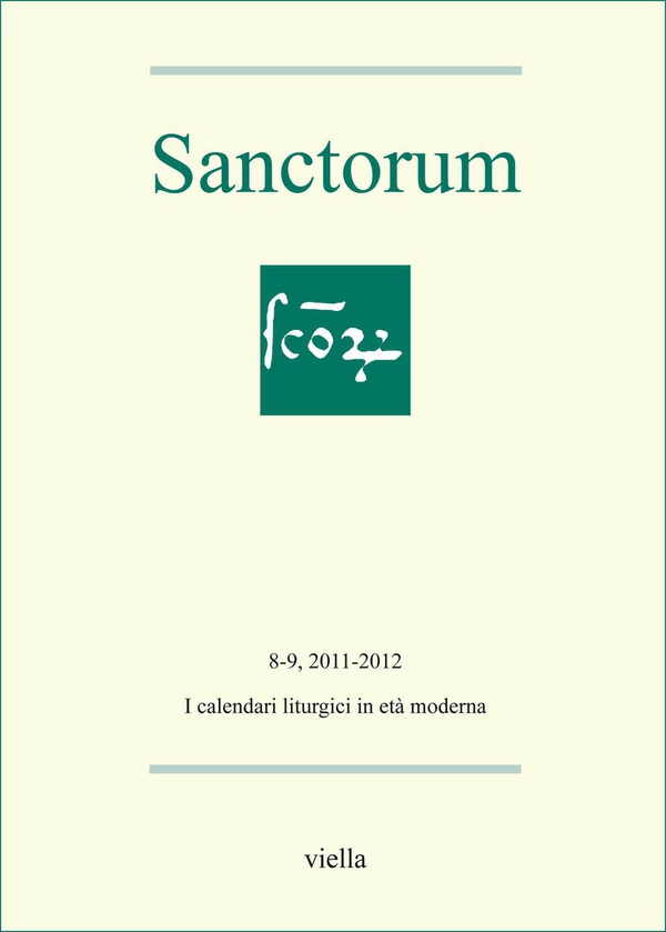 Sanctorum 8-9: Les calendriers liturgiques à l’âge moderne - Librerie.coop Sanctorum 8-9: Les calendriers liturgiques à l’âge moderne - Librerie.coop