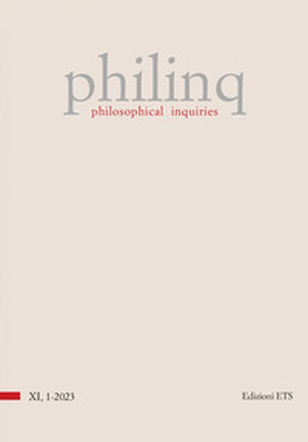 Philinq. Philosophical inquiries - Vol. 1 - Librerie.coop Philinq. Philosophical inquiries - Vol. 1 - Librerie.coop