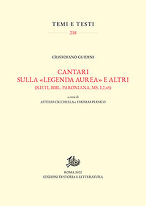 Cantari sulla «Legenda aurea» e altri (Rieti, Bibl. Paroniana, ms. I.2.45) - Librerie.coop Cantari sulla «Legenda aurea» e altri (Rieti, Bibl. Paroniana, ms. I.2.45) - Librerie.coop