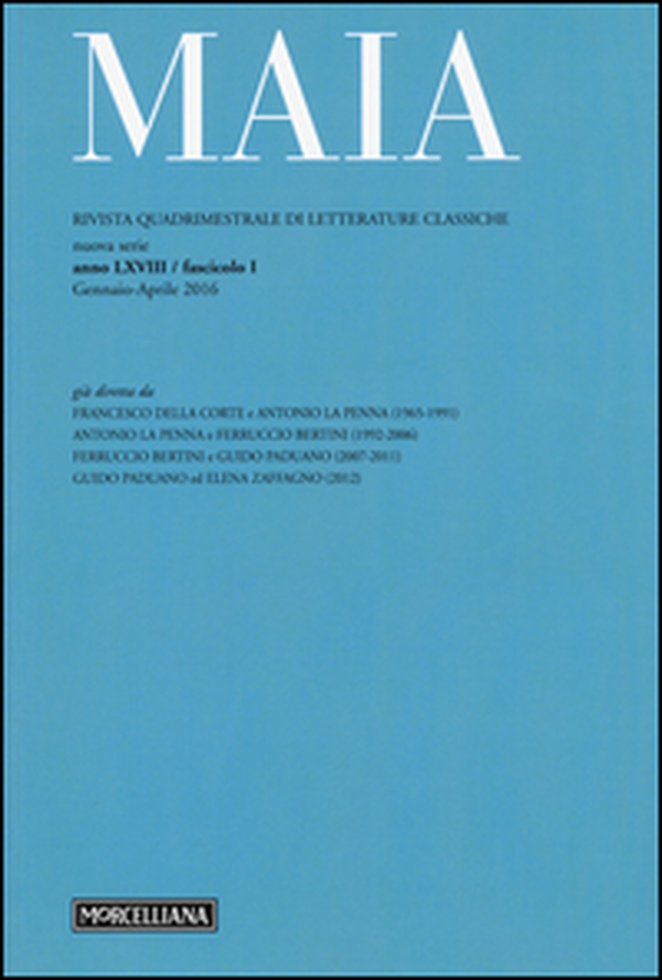 Maia. Rivista di letterature classiche - Librerie.coop Maia. Rivista di letterature classiche - Librerie.coop