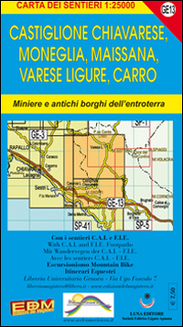 GE 13 Castiglione Chiavarese, Moneglia, Maissana, Varese Ligure, Carro - Librerie.coop GE 13 Castiglione Chiavarese, Moneglia, Maissana, Varese Ligure, Carro - Librerie.coop