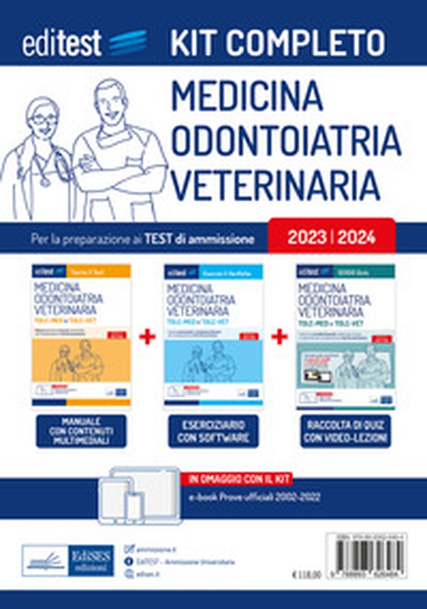 Kit completo test Medicina, Odontoiatria, Veterinaria 2023 - Librerie.coop Kit completo test Medicina, Odontoiatria, Veterinaria 2023 - Librerie.coop
