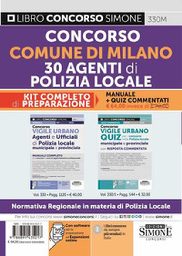 Concorso comune di Milano 30 agenti di polizia locale. Kit completo di preparazione - Librerie.coop Concorso comune di Milano 30 agenti di polizia locale. Kit completo di preparazione - Librerie.coop