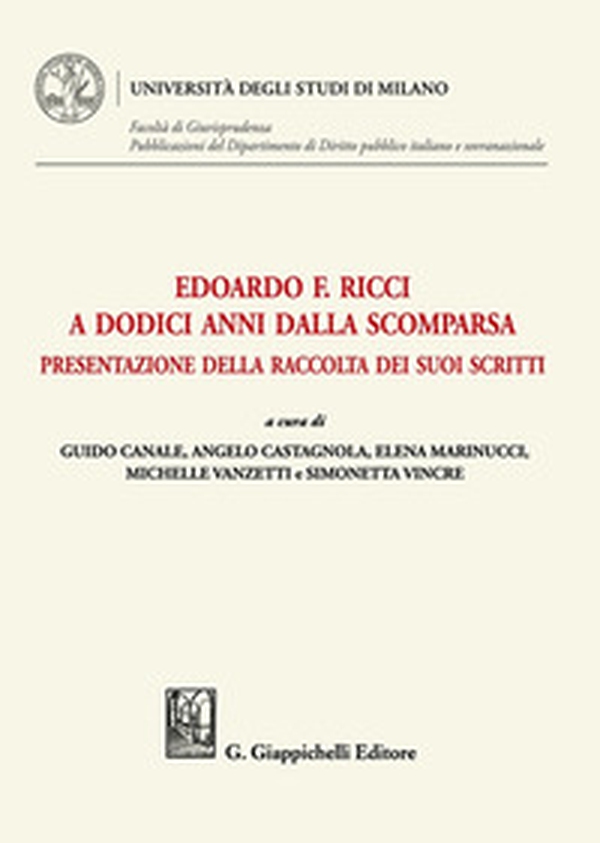 Edoardo F. Ricci a dodici anni dalla scomparsa. Presentazione della raccolta dei suoi scritti - Librerie.coop Edoardo F. Ricci a dodici anni dalla scomparsa. Presentazione della raccolta dei suoi scritti - Librerie.coop