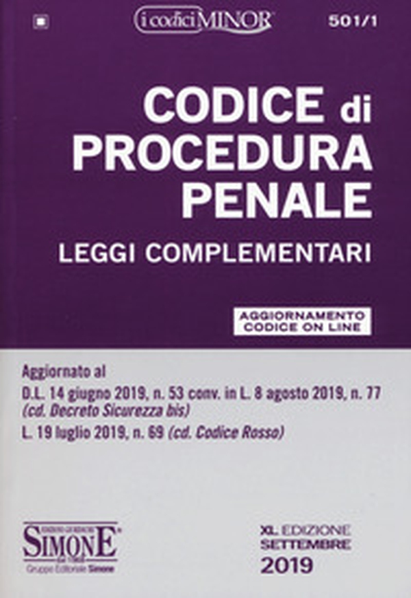 Codice di procedura penale e leggi complementari. Ediz. minor - Librerie.coop Codice di procedura penale e leggi complementari. Ediz. minor - Librerie.coop