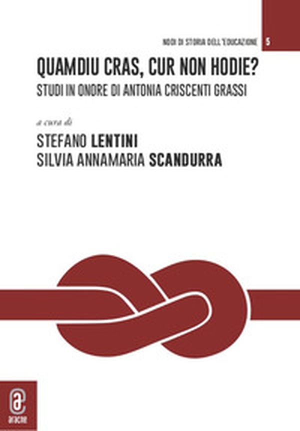 Quamdiu cras, cur non hodie? Studi in onore di Antonia Criscenti Grassi. Opera completa - Librerie.coop Quamdiu cras, cur non hodie? Studi in onore di Antonia Criscenti Grassi. Opera completa - Librerie.coop