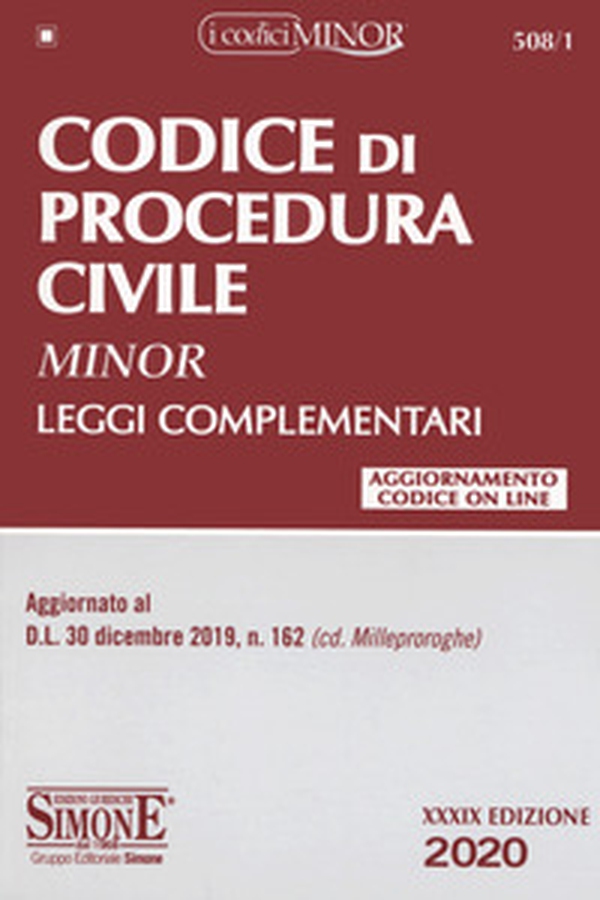 Codice di procedura civile. Leggi complementari. Ediz. minor - Librerie.coop Codice di procedura civile. Leggi complementari. Ediz. minor - Librerie.coop