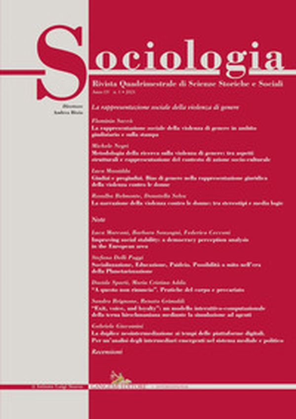 Sociologia. Rivista quadrimestrale di scienze storiche e sociali - Vol. 1 - Librerie.coop Sociologia. Rivista quadrimestrale di scienze storiche e sociali - Vol. 1 - Librerie.coop