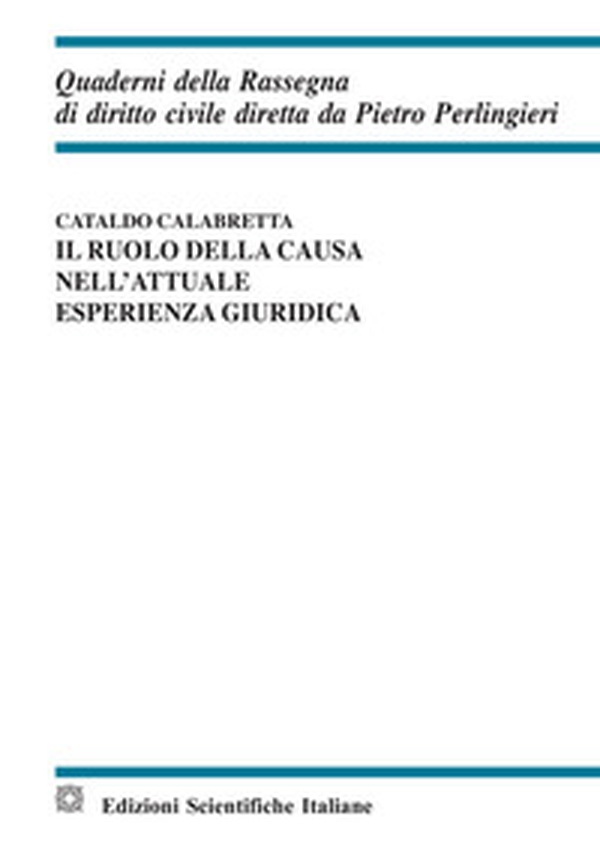 Il ruolo della causa nell'attuale esperienza giuridica - Librerie.coop Il ruolo della causa nell'attuale esperienza giuridica - Librerie.coop