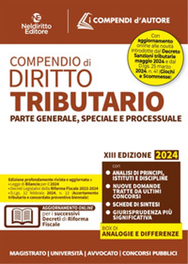 Compendio di diritto tributario - Librerie.coop Compendio di diritto tributario - Librerie.coop