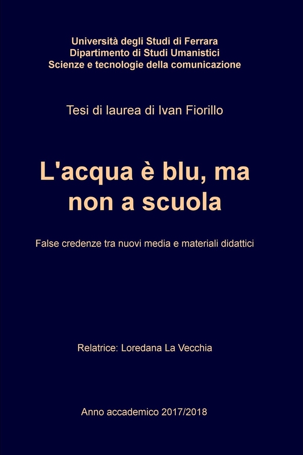 L'acqua è blu, ma non a scuola - Librerie.coop L'acqua è blu, ma non a scuola - Librerie.coop