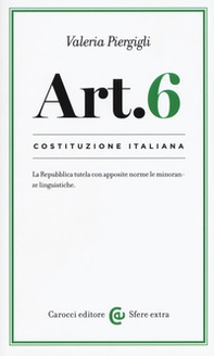 Costituzione italiana: articolo 6 - Librerie.coop
