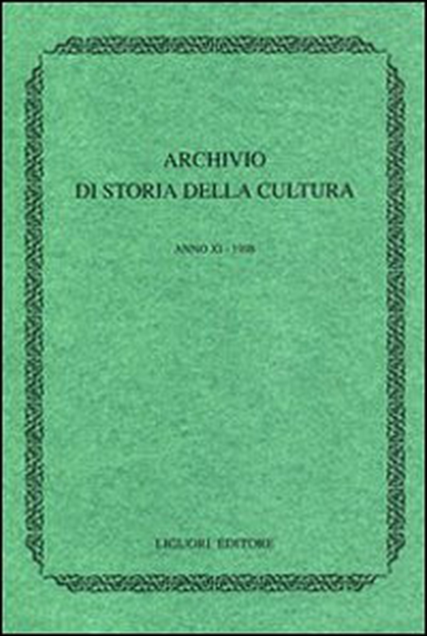 Archivio di storia della cultura (1997). Con indice - Librerie.coop Archivio di storia della cultura (1997). Con indice - Librerie.coop