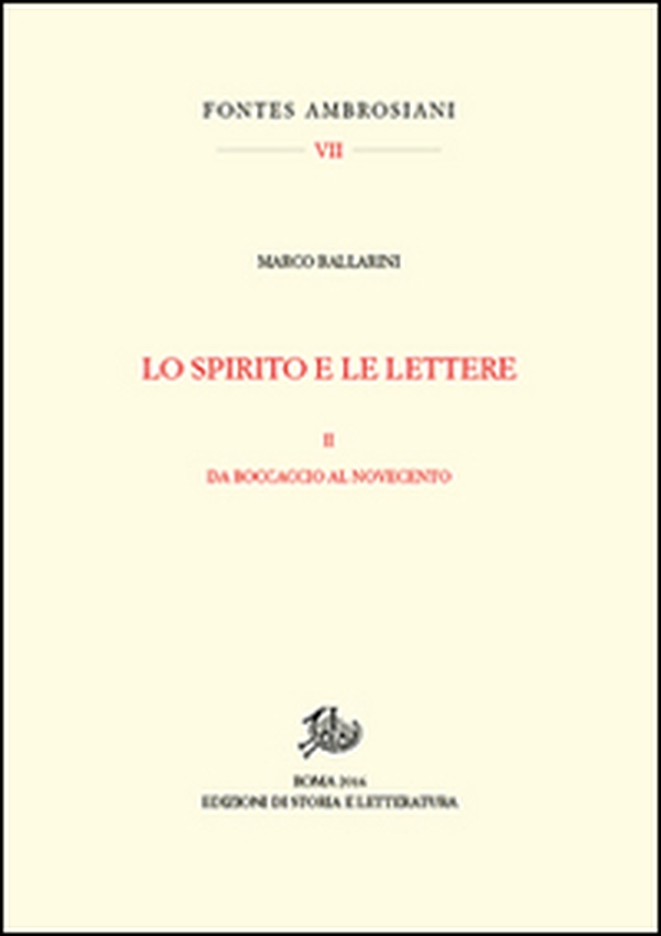 Lo spirito e le lettere - Vol. 2 - Librerie.coop Lo spirito e le lettere - Vol. 2 - Librerie.coop