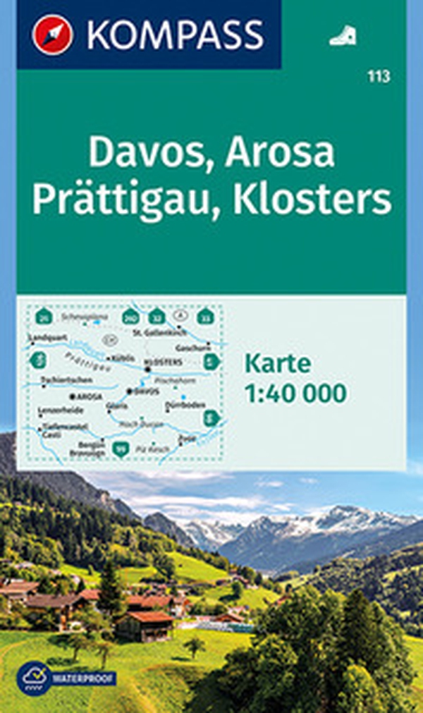 Carta escursionistica n. 113. Davos, Arosa, Prättigau, Klosters 1:40.000 - Librerie.coop Carta escursionistica n. 113. Davos, Arosa, Prättigau, Klosters 1:40.000 - Librerie.coop