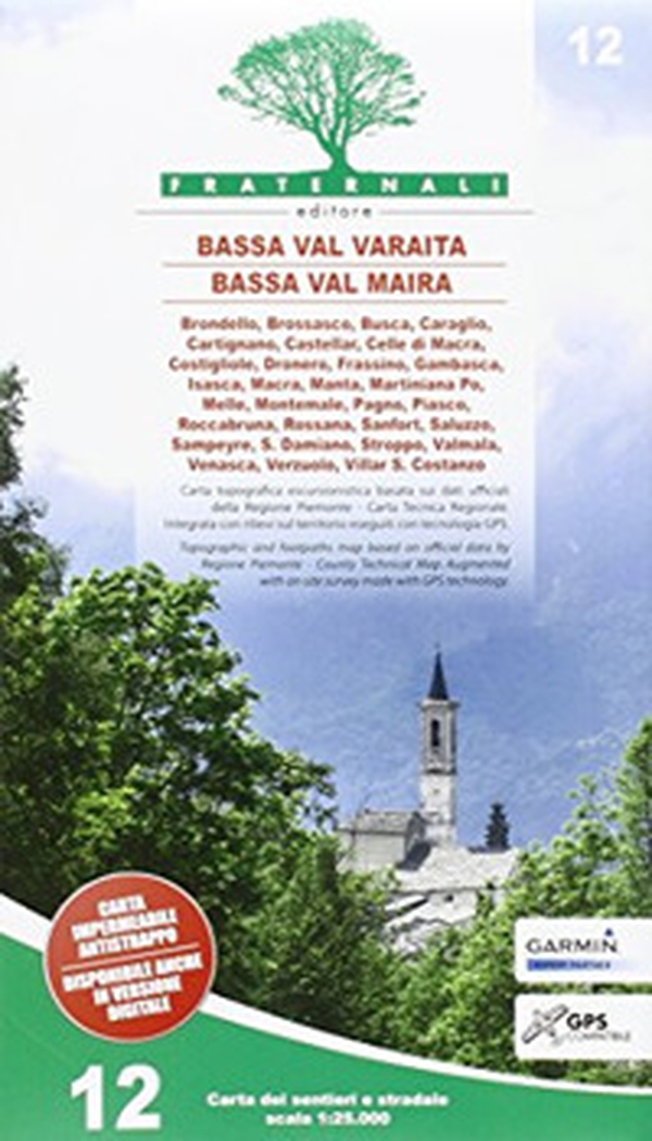 Carta n. 12. Bassa Val Varaita, Bassa Val Maira. Carta sentieri e stradale 1:25.000 - Librerie.coop Carta n. 12. Bassa Val Varaita, Bassa Val Maira. Carta sentieri e stradale 1:25.000 - Librerie.coop