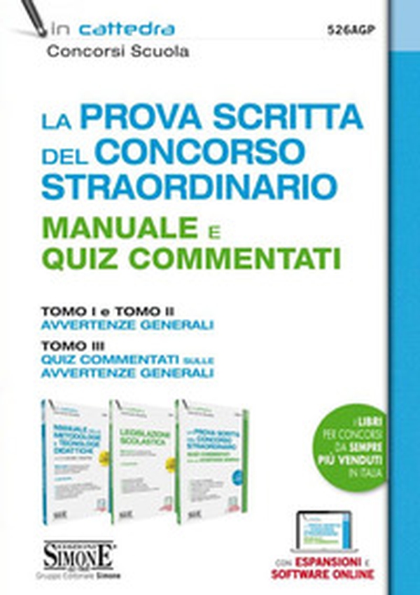 La prova scritta del concorso scuola straordinario. Manuale e Quiz commentati. Tomo I e tomo II avvertenze generali. Tomo III quiz commentati sulle avvertenze generali - Librerie.coop La prova scritta del concorso scuola straordinario. Manuale e Quiz commentati. Tomo I e tomo II avvertenze generali. Tomo III quiz commentati sulle avvertenze generali - Librerie.coop