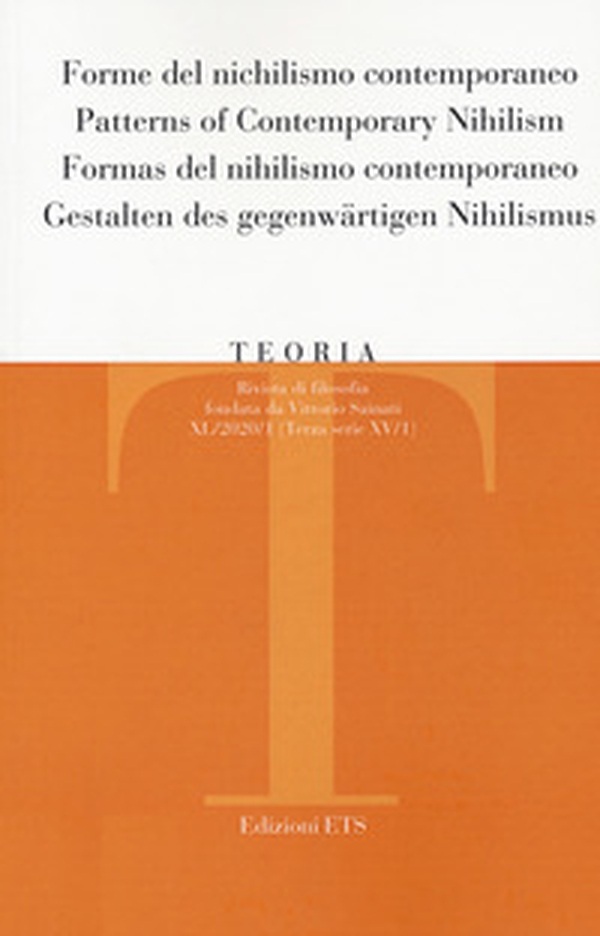 Teoria. Rivista di filosofia - Vol. 1 - Librerie.coop Teoria. Rivista di filosofia - Vol. 1 - Librerie.coop