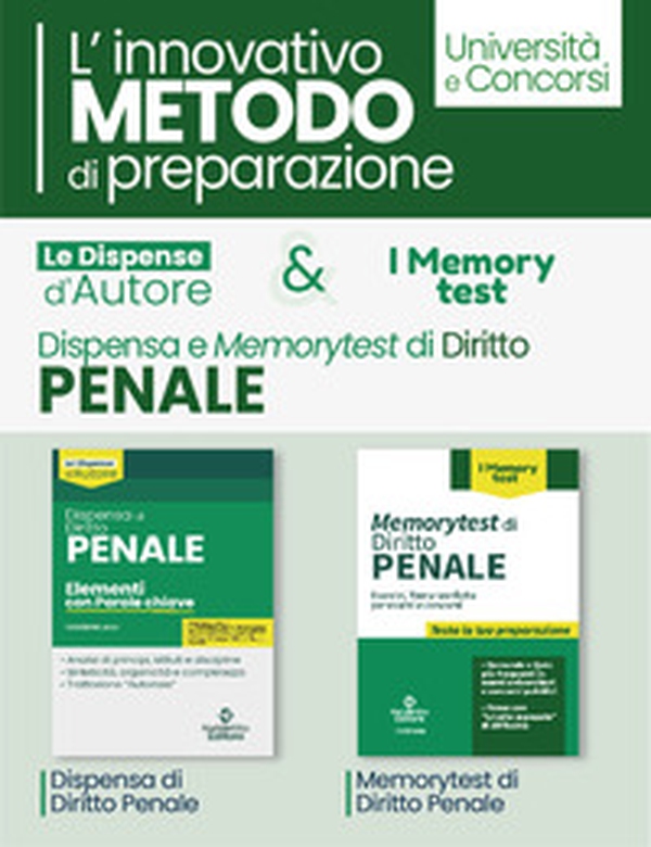 Kit dispensa di diritto penale + Memory test di penale - Librerie.coop Kit dispensa di diritto penale + Memory test di penale - Librerie.coop
