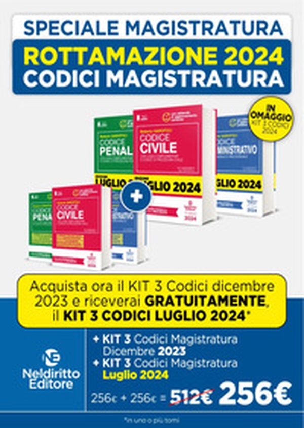 Concorso Magistratura Rottamazione 2024: Codice penale con leggi complementari e codice di procedura penale + Codice civile con leggi complementari e codice di procedura civile + Codice amministrativo sostanziale e processuale - Librerie.coop Concorso Magistratura Rottamazione 2024: Codice penale con leggi complementari e codice di procedura penale + Codice civile con leggi complementari e codice di procedura civile + Codice amministrativo sostanziale e processuale - Librerie.coop