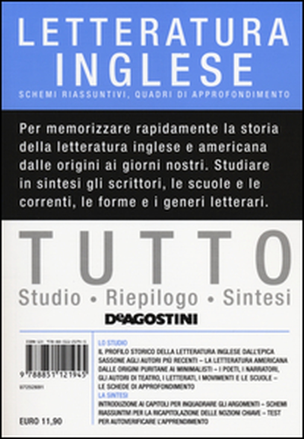 Tutto letteratura inglese. Schemi riassuntivi, quadri di approfondimento - Librerie.coop Tutto letteratura inglese. Schemi riassuntivi, quadri di approfondimento - Librerie.coop
