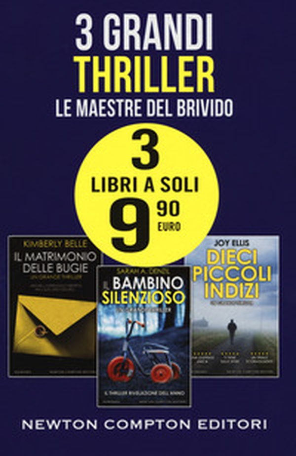 Le maestre del brivido: Il matrimonio delle bugie-Il bambino silenzioso-Dieci piccoli indizi - Librerie.coop Le maestre del brivido: Il matrimonio delle bugie-Il bambino silenzioso-Dieci piccoli indizi - Librerie.coop