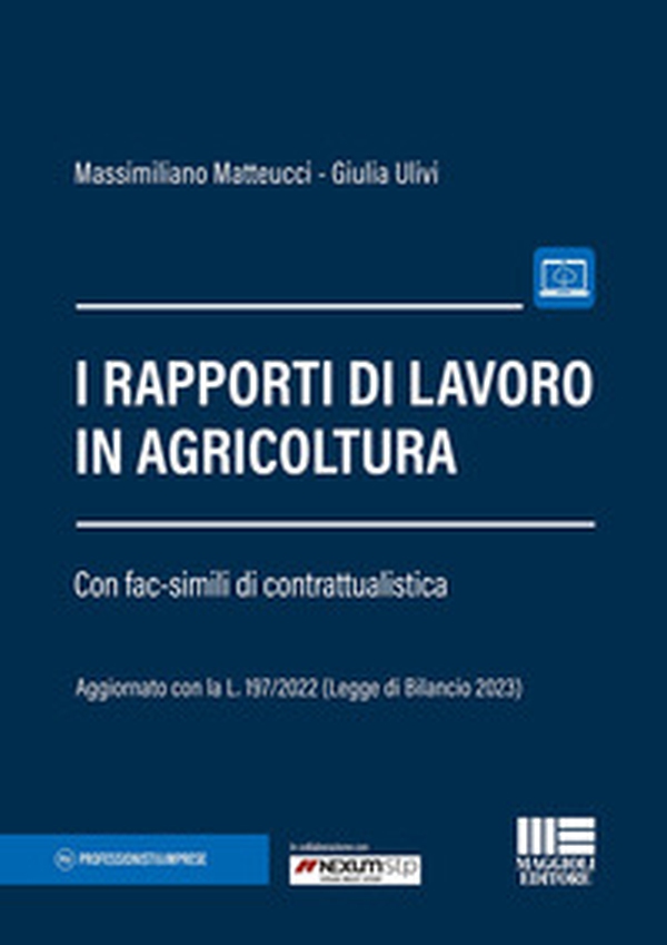 I rapporti di lavoro in agricoltura - Librerie.coop I rapporti di lavoro in agricoltura - Librerie.coop