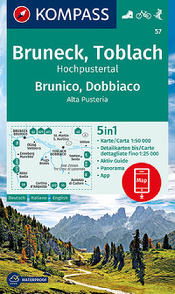 Carta escursionistica n. 57. Brunico, Dobbiaco 1:50.000 - Librerie.coop Carta escursionistica n. 57. Brunico, Dobbiaco 1:50.000 - Librerie.coop