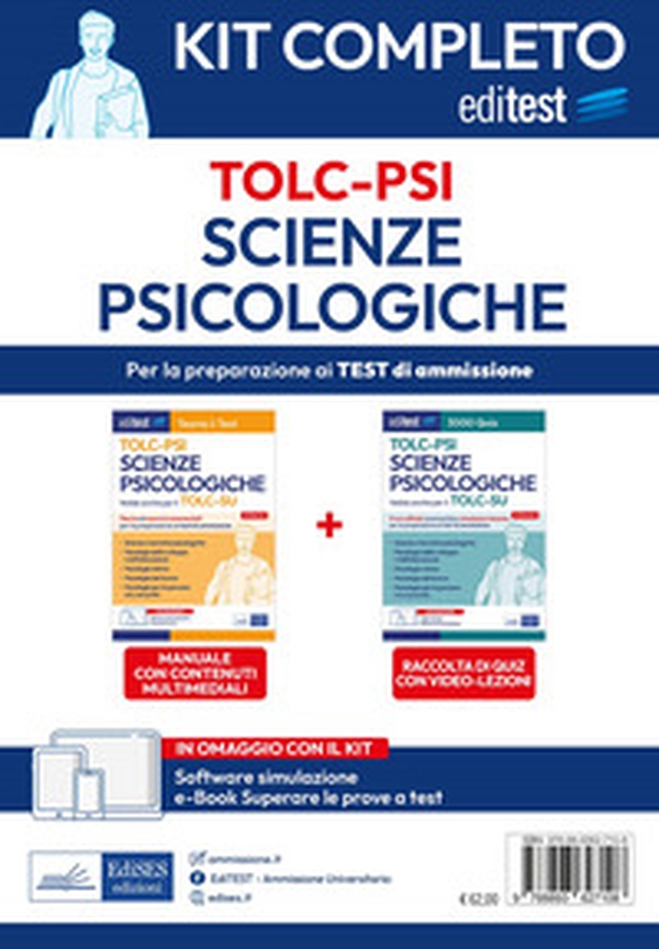 TOLC PSI 2024. Kit completo per il test di Scienze psicologiche - Librerie.coop TOLC PSI 2024. Kit completo per il test di Scienze psicologiche - Librerie.coop