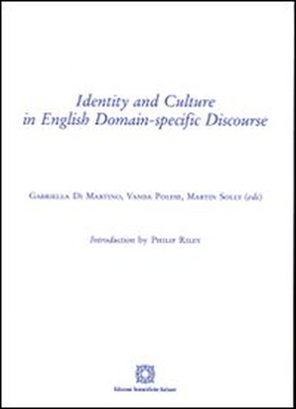 Identity and culture in english domain. Specific discourse - Librerie.coop Identity and culture in english domain. Specific discourse - Librerie.coop