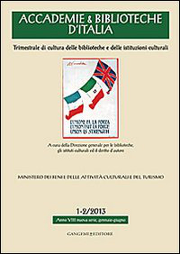 Accademie & biblioteche d'Italia (2013) vol. 1-2 - Librerie.coop Accademie & biblioteche d'Italia (2013) vol. 1-2 - Librerie.coop
