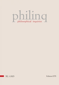 Philinq. Philosophical inquiries - Vol. 1 - Librerie.coop