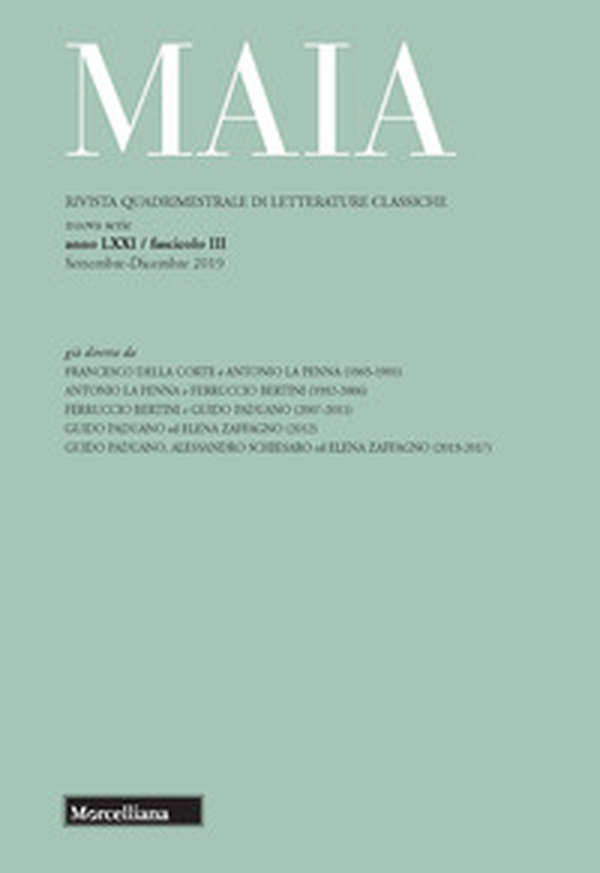 Maia. Rivista di letterature classiche - Librerie.coop Maia. Rivista di letterature classiche - Librerie.coop