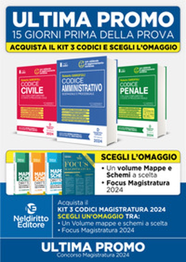 Kit codici normativi magistratura 2024: Codice normativo di Diritto Civile-Codice Normativo di Diritto Penale-Codice Normativo di Diritto Amministrativo - Librerie.coop Kit codici normativi magistratura 2024: Codice normativo di Diritto Civile-Codice Normativo di Diritto Penale-Codice Normativo di Diritto Amministrativo - Librerie.coop