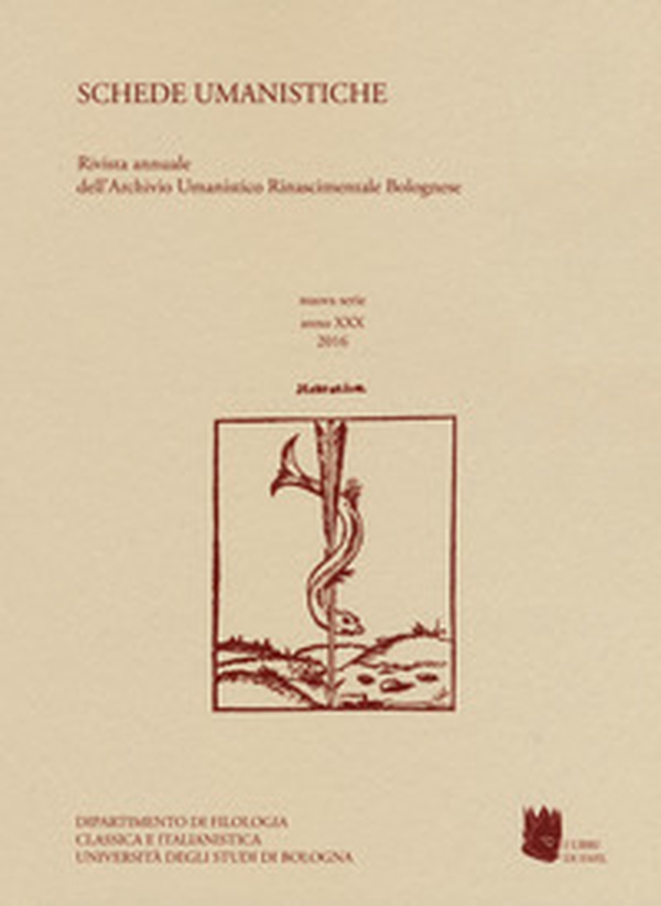 Schede umanistiche. Rivista annuale dell'Archivio Umanistico Rinascimentale Bolognese - Librerie.coop Schede umanistiche. Rivista annuale dell'Archivio Umanistico Rinascimentale Bolognese - Librerie.coop